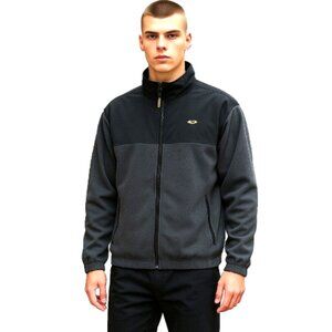 Champion Jacket Anorak Sz Youth XL 16-18 Full-Zip  Black/Gray Reflective Lined